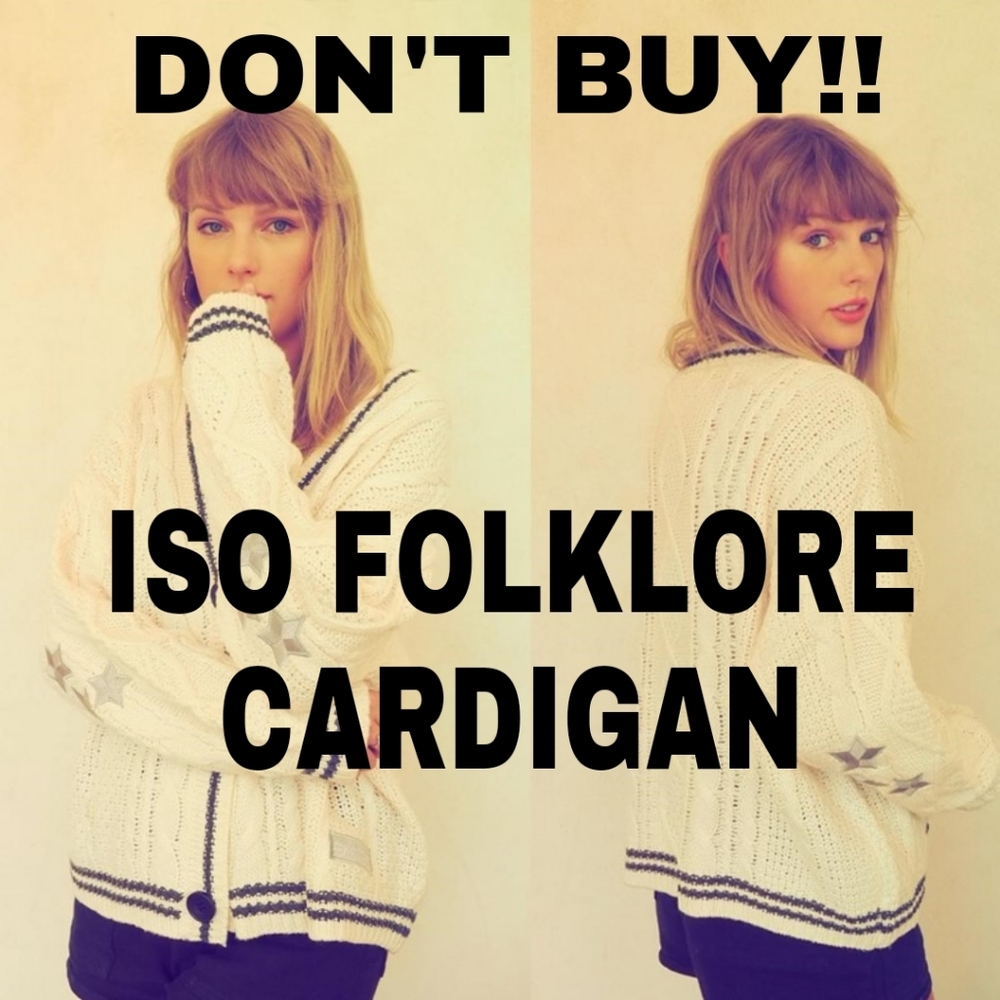 ISO TAYLOR SWIFT FOLKLORE CARDIGAN